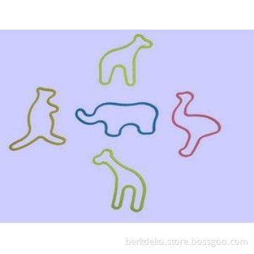 Customized Various Colors Elastic Silicone Rubber Bands Sha